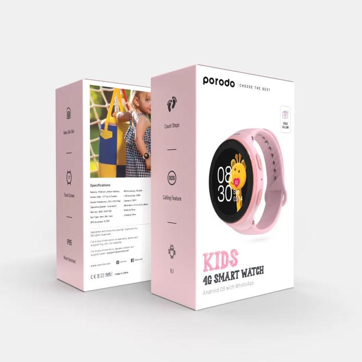 Image du produit Porodo Montre intelligente pour enfants (42.20 mm, 4G)