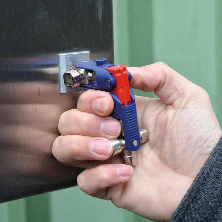 Actual product image Knipex Switch cabinet key JointKey Quadro (10 mm, 5 mm)