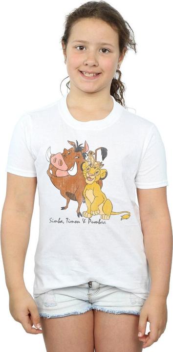 Immagine prodotto Disney The Lion King Classic Simba, Timon And Pumbaa Maglietta Ragazze (140, 146)