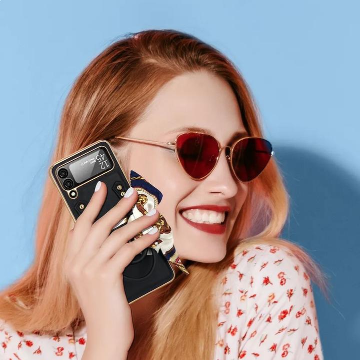 Produktbild PhoneLook Hülle Fashion Designer Schutzhülle in Handtaschenform (Samsung Galaxy Z Flip4)