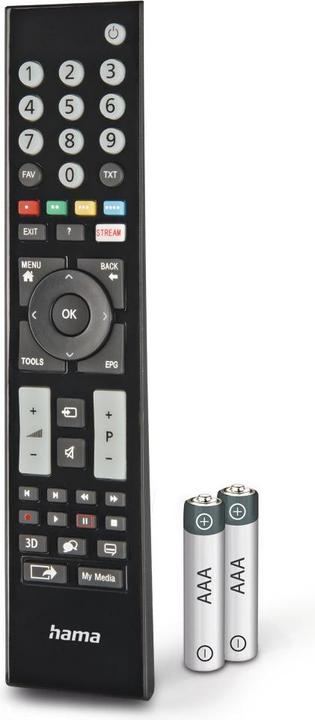 Produktbild Hama Universal-Fernbedienung für Grundig TVs, IR, lernfähig, leuchtende Tasten (Universal Fernbedienung, Infrarot)