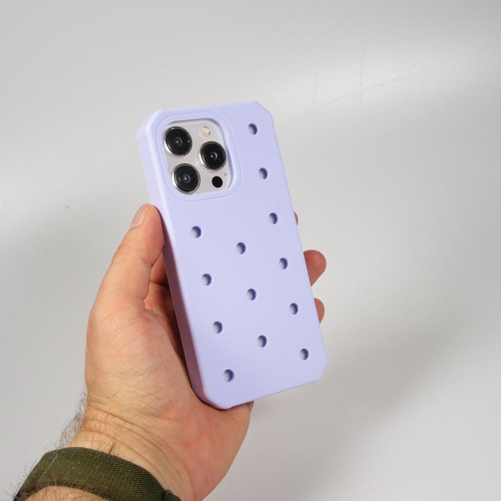 Immagine prodotto PhoneLook Coperchio Coperchio in silicone spesso con fori per l'inserimento di adesivi Azzurro (Apple iPhone 15 Pro)