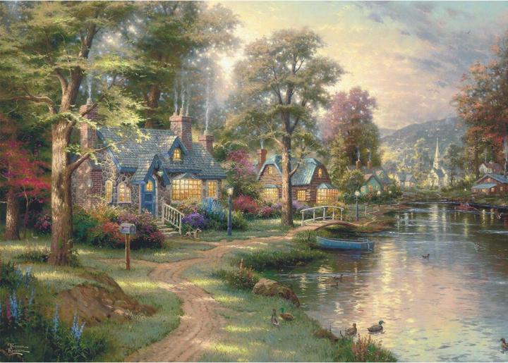 Immagine prodotto Schmidt Spiele Puzzle in legno, Hometown Lake 1000 pezzi (1000 pezzi)