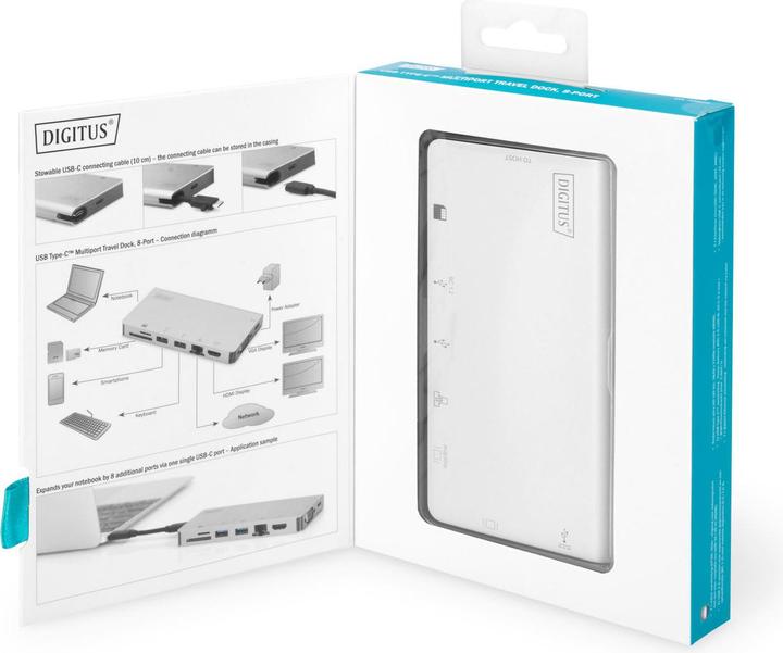 Immagine prodotto Digitus DA-70866 (USB-C, 8 Porti)