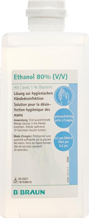 Produktbild Braun Ethanol 80% Glycerin 1% (500 ml)