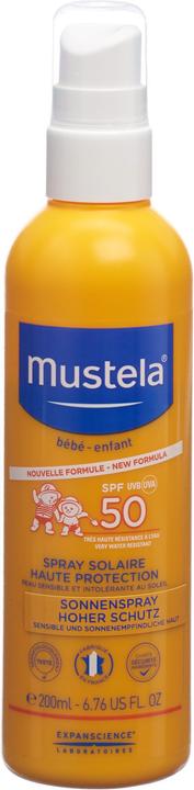 Mustela Sonnenschutz Sonnenspray SPF 50 Spray (Sonnenspray, SPF 50, 200 ml, 235 g)