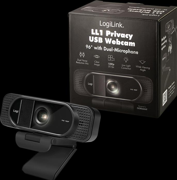 Actual product image LogiLink Webcam 1080p FHD Webcam + Microphone Privacy 96° (2 Mpx)