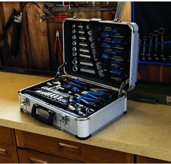 Actual product image Scheppach Hand tool set TB150 in metal case 101 pcs. (101 pieces)