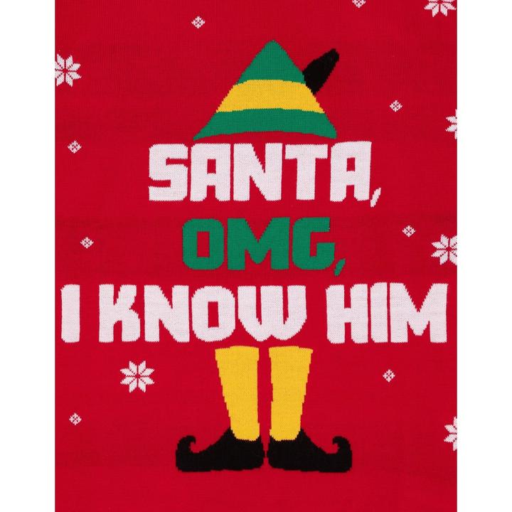 Actual product image Elf Unisex Adult Knitted Christmas Jumper (S)