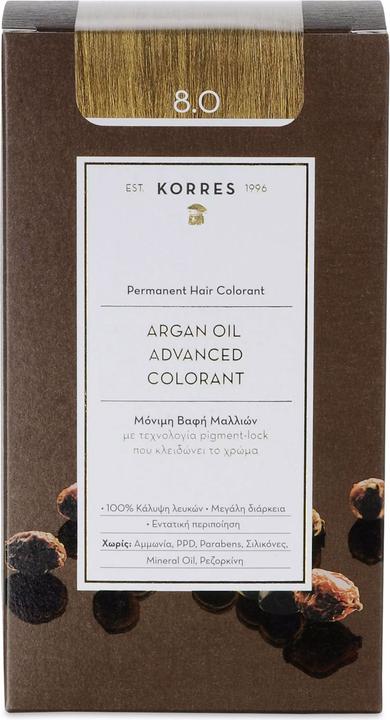 Korres Argan Oil Hair Color (Nr. 8.0 - Light Blonde)