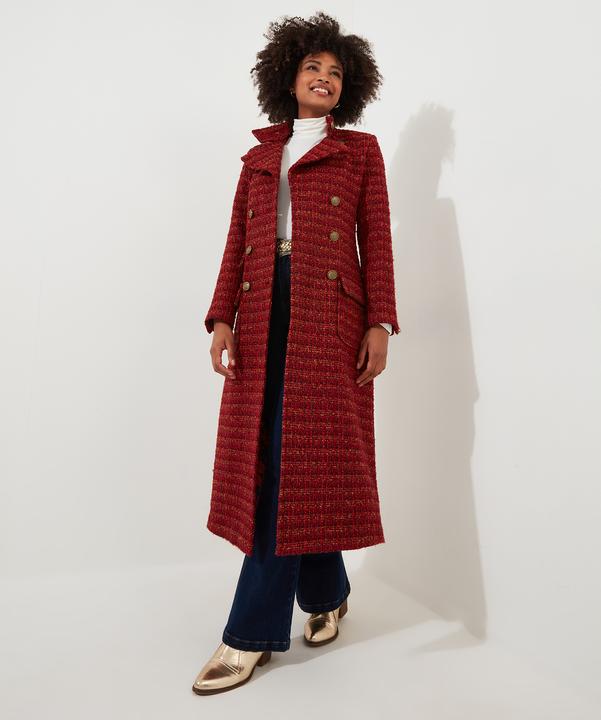 Actual product image Joe Browns PETITE Tweed Double Breasted Maxi Coat (44)