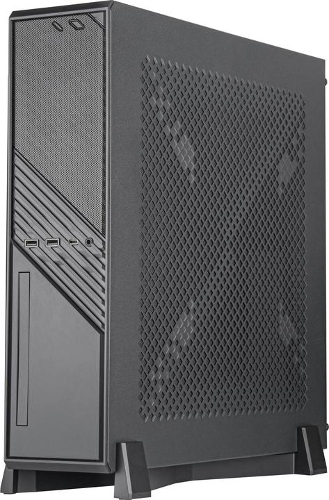 Actual product image Silverstone SST-ML12B Milo Slim HTPC Slim & compact Mini-ITX Computer Case (Mini-ITX)