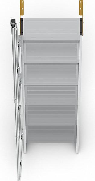 Image du produit Munk Escalier 45° largeur des marches 600 mm 6 marches aluminium strié (Escabeau, 138 cm)