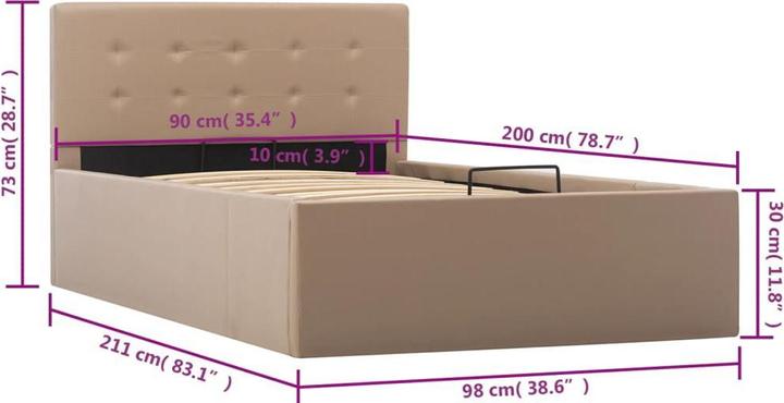 Actual product image VidaXL Bine (90 x 200 cm)