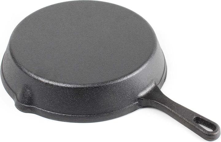 Actual product image Wiltec Cast Iron Skillet Ø20cm for Campfire Cooking and all Stoves with Non-stick Frying Surface