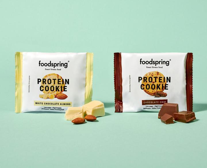 Image du produit Foodspring Cookie aux protéines (Chocolat blanc, 12 pcs, 600 g)