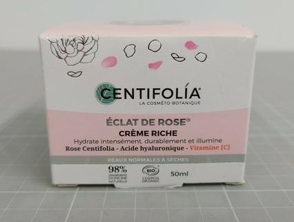 Immagine prodotto Centifolia Crema ricca biologica per viso e collo alla rosa, acido ialuronico e vitamina C - 50ml - (Crema corpo, 50 ml)