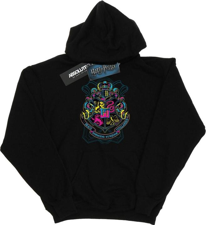 Produktbild Neon Hogwarts Crest Kapuzenpullover (S)