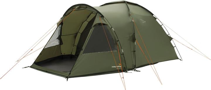 Easy Camp Kuppelzelt Kinn 4 (olivgr?n, mit Tunnel-Anbau, Modell 2025) (Kuppelzelt, 8.60 kg, 4 Personen)