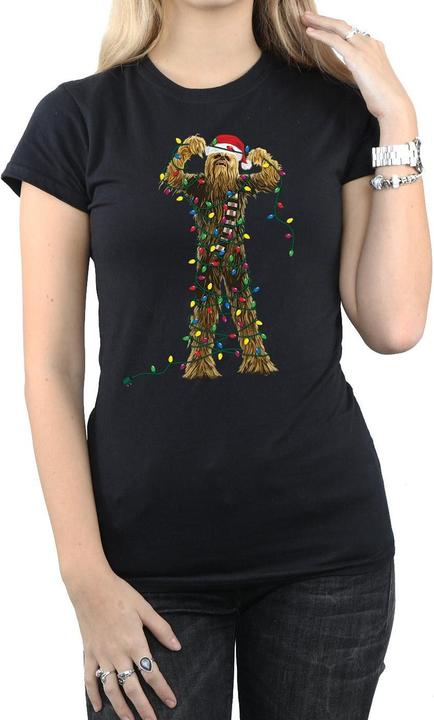 Produktbild Star Wars Chewbacca Christmas Lights TShirt (L)