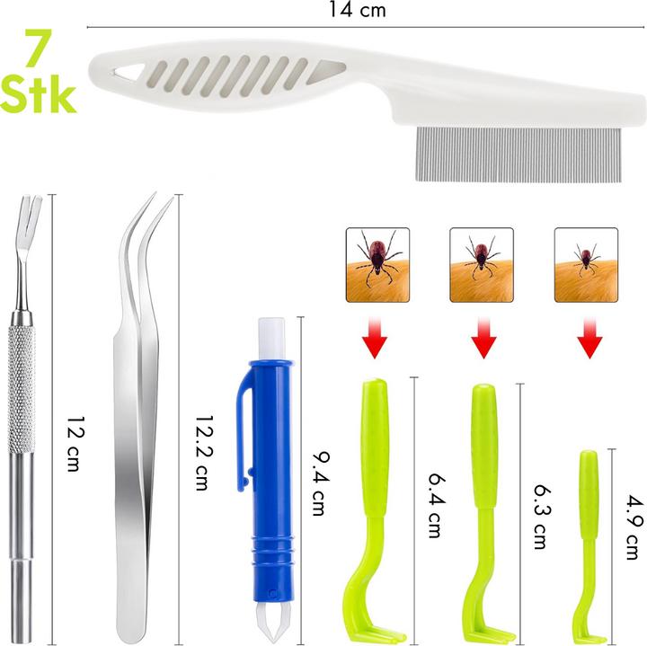Image du produit Suba Kit de retrait de tiques (Chien)