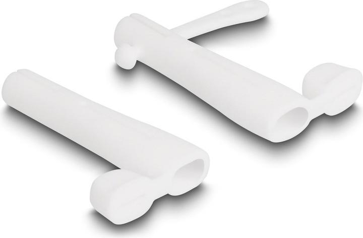 Actual product image Delock Dust cover for USB Type-C™ plug and Apple Lightning™ plug set 2 pieces white (0.05 m, USB 3.0)
