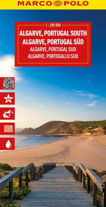 Produktbild Reisekarte Algarve, Portugal Süd 1:200.000