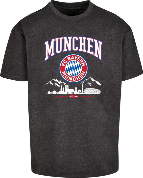 FC Bayern München FC Bayern Skyline for grey Heavy Oversize Tee - 115313 (L)