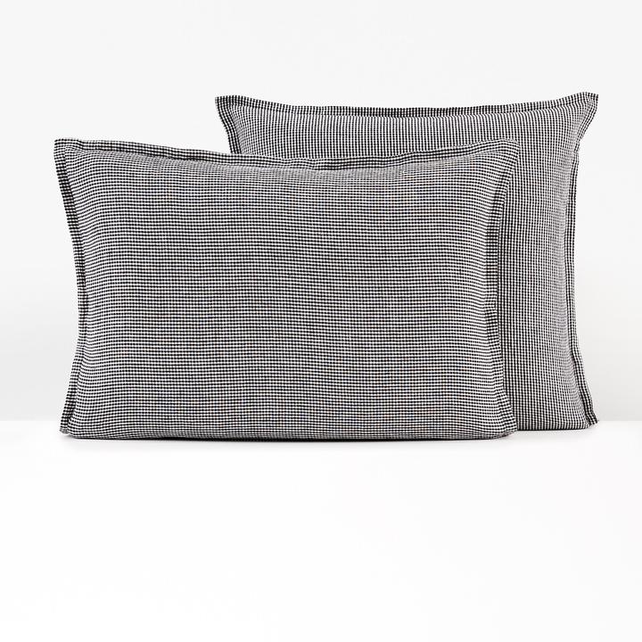 Actual product image La Redoute Interieurs Linot Carreaux (Pillowcase, 65 x 100 cm)