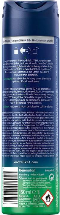 Immagine prodotto Nivea Men MEN Fresh Sensation Spray (Getto vaporizzato, 150 ml)