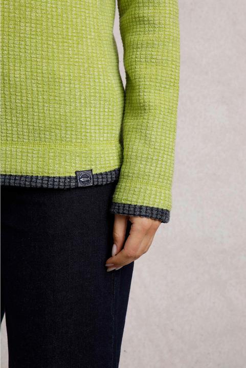 Actual product image Weird Fish Womens/Ladies Beye Grid Eco Friendly Quarter Zip Fleece Top (48 D)
