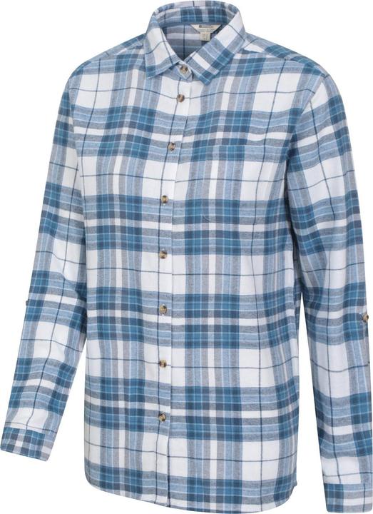 Actual product image Mountain Warehouse Womens/Ladies Balsam Brushed Flannel Longline Shirt (38 D)