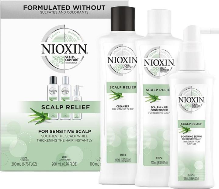 Actual product image Nioxin Scalp Relief 3-Step System Hair Kit (500 ml)
