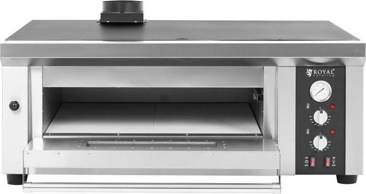 Actual product image Royal Catering Electric Pizza Oven - 4 x 33 cm - 1 chamber - 4200 W - fireclay brick - (Electric pizza oven)