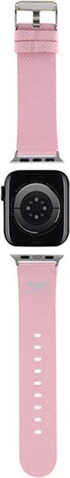 Actual product image Hello Kitty Pasek HKAWMPGKHP Apple Watch 38/40/41mm różowy/pink strap Kitty Head (40 mm, 41 mm, 38 mm, Stainless steel, Faux leather)