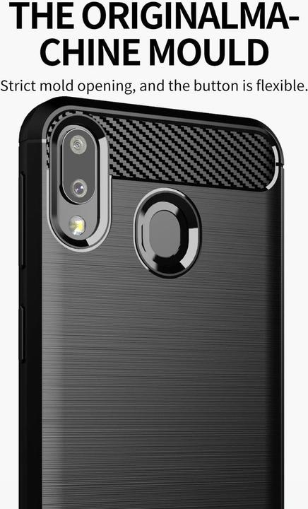 Image du produit Cadorabo TPU Ultra Slim carbon edelstahl Combi Cover (Samsung Galaxy M10s, Samsung Galaxy A20, TCL A30)