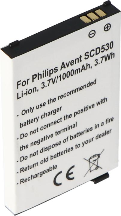 Actual product image Philips Avent Battery Avent SCD530 Li-Ion battery BYD006649, BYD001743