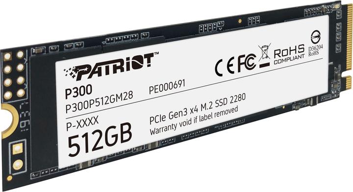 Actual product image Patriot P300 SSD 512 GB (512 GB, M.2 2280)