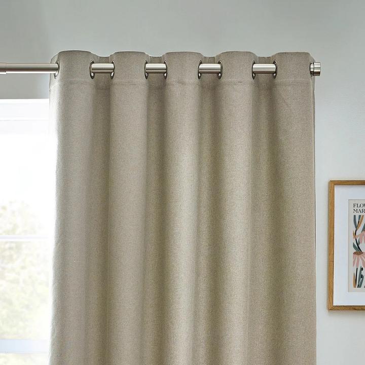 Actual product image Furn Dawn Eyelet Curtains (137 x 167 cm)