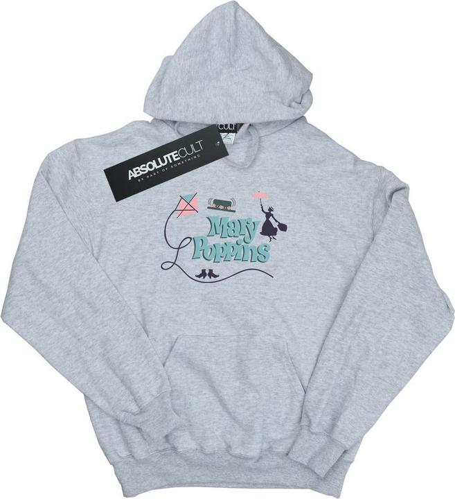Actual product image Disney Womens/Ladies Mary Poppins Logo Hoodie (XL)