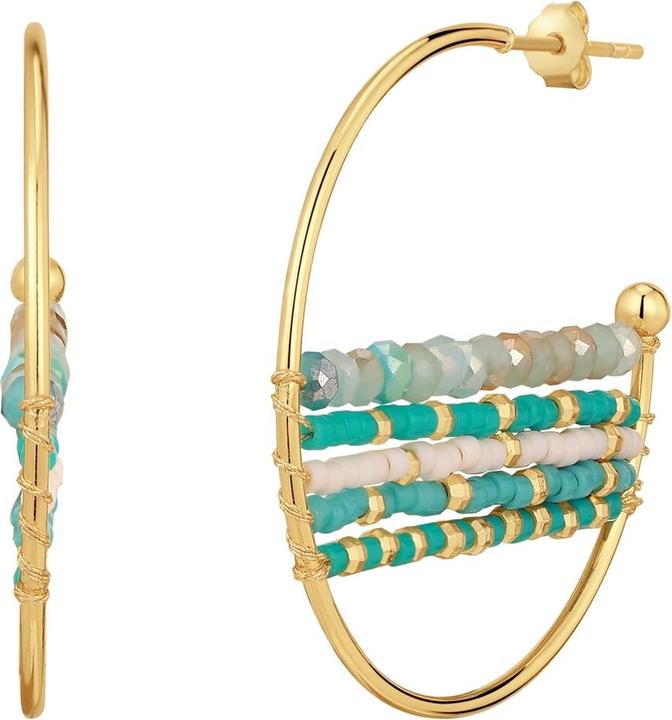 Actual product image Yokoamii Damen Creolen - 37670 (Brass)