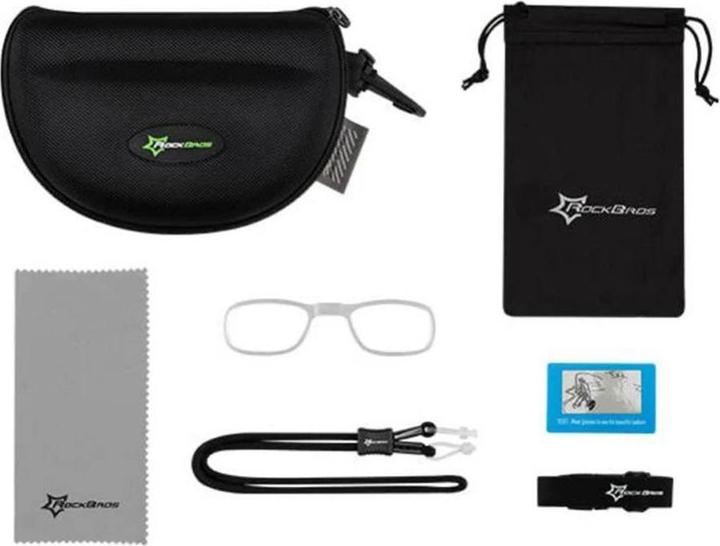Image du produit Rockbros 10141 lunettes de cyclisme photochromiques UV400 - rouge (Rouge)