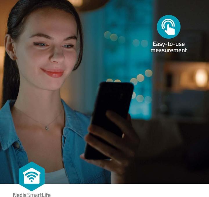 Produktbild Nedis SmartLife Blutdruckmessgerät | Arm | Bluetooth | LCD-Anzeige | 22 - 42 cm | Anzeige des Stillh (Blutdruckmessgerät Oberarm)