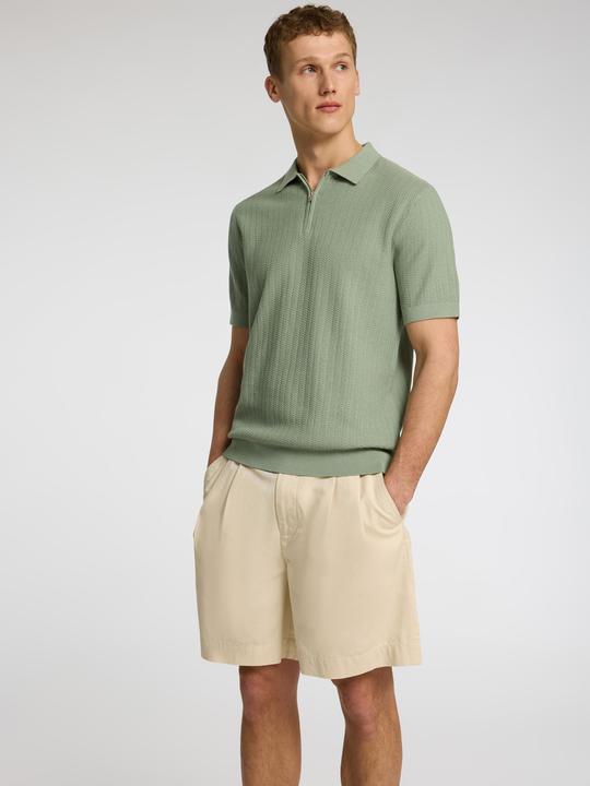 Actual product image Selected Homme Slhcran Ss Knit Structure Half Zip Polo (XXL)
