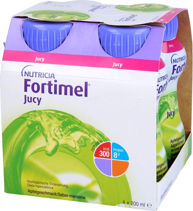 Image du produit Nutricia Fortimel Jucy Pomme, 4 x 200 ml (4 pièce(s), Liquide, 1004 g)