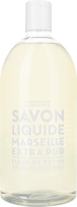 La Compagnie de Provence Cotton Flower Liquid Soap 1000ml Refill Size Floral Delicate and Powdery Fragrance (Flüssigseife, 1000 ml)