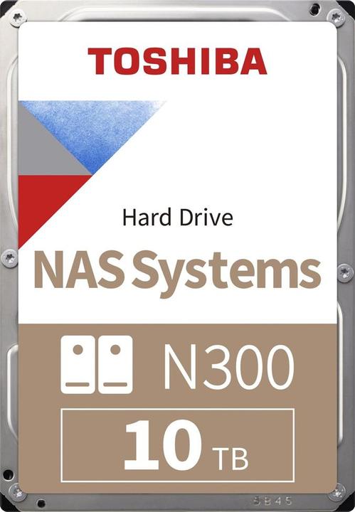 Image du produit Toshiba N300 DISQUE DUR NAS 10TB (10 To, 3.5", CMR)