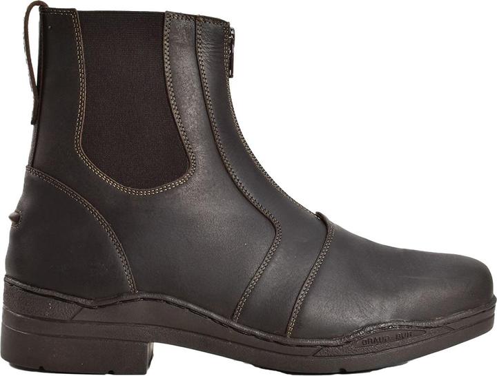 Actual product image Brogini Womens/Ladies Bolzano Oiled Leather Faux Fur Lined Paddock Boots (42)