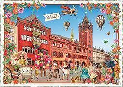 Produktbild Edition Tausendschön Stdte-Postkarte. Sweet Memories Cities / Basel - Rathaus / quer