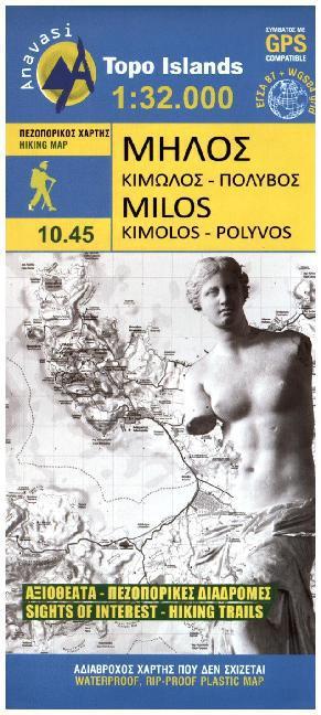 Image du produit Cartes de randonnée. Milos Kimolos Polyvos